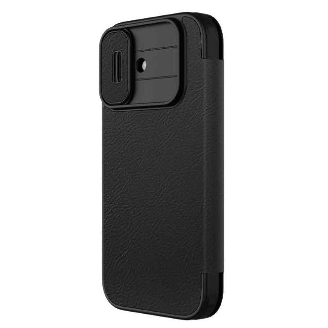 Nillkin - iPhone 17 Hülle - Leder Book Case - Qin Pro Series - schwarz