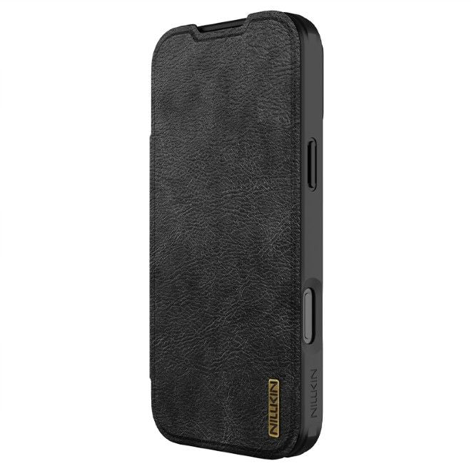 Nillkin - iPhone 17 Pro Max Hülle - Leder Book Case - Qin Pro Series - schwarz