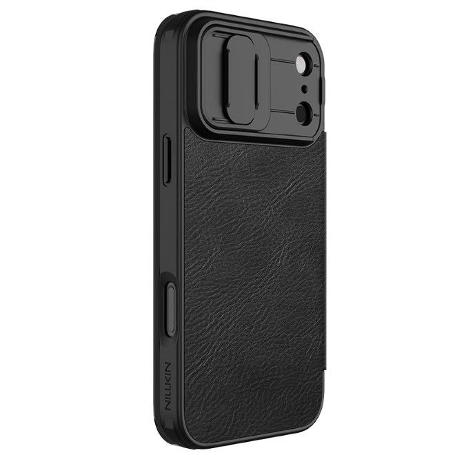 Nillkin - iPhone 17 Pro Max Hülle - Leder Book Case - Qin Pro Series - schwarz