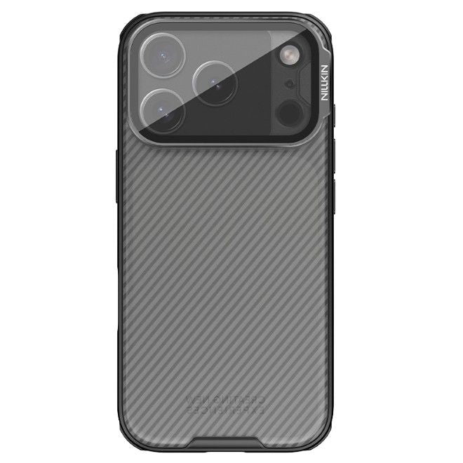 Nillkin - iPhone 17 Pro Hülle - Kunststoff Hardcase - Camshield Prop Series - transparent/schwarz