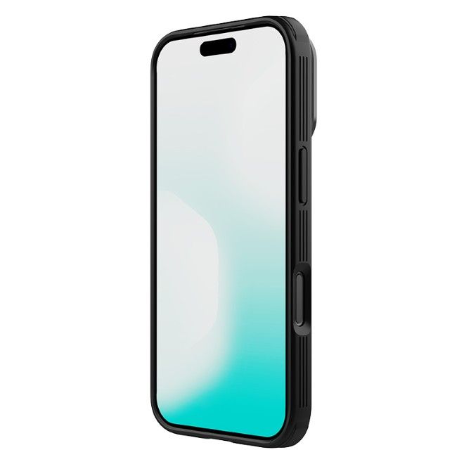 Nillkin - iPhone 17 Pro Hülle - Kunststoff Hardcase - Camshield Prop Series - transparent/schwarz