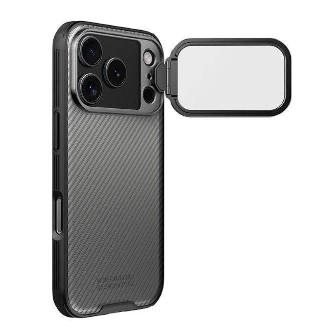 Nillkin - iPhone 17 Pro Hülle - Kunststoff Hardcase - Camshield Prop Series - transparent/schwarz