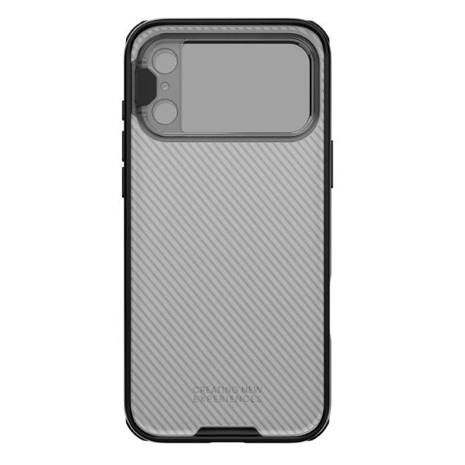Nillkin - iPhone 17 Pro Max Hülle - Kunststoff Hardcase - Camshield Prop Series - transparent/schwarz