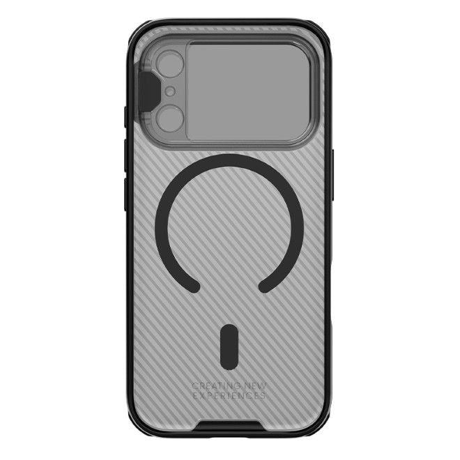 Nillkin - iPhone 17 Pro Hülle - Kunststoff Hardcase - Camshield Prop Magnetic Series - transparent/schwarz