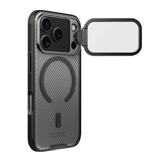 Nillkin - iPhone 17 Pro Hülle - Kunststoff Hardcase - Camshield Prop Magnetic Series - transparent/schwarz