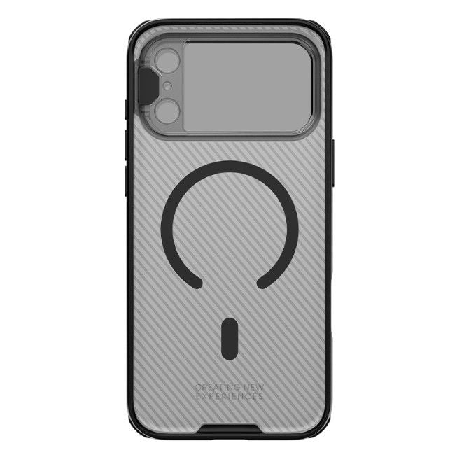 Nillkin - iPhone 17 Pro Max Hülle - Kunststoff Hardcase - Camshield Prop Magnetic Series - transparent/schwarz