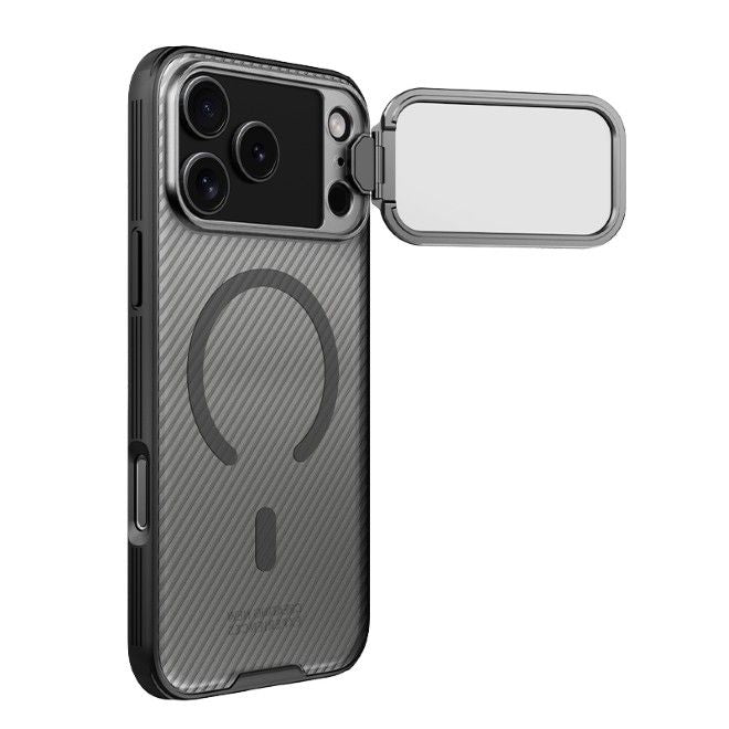 Nillkin - iPhone 17 Pro Max Hülle - Kunststoff Hardcase - Camshield Prop Magnetic Series - transparent/schwarz