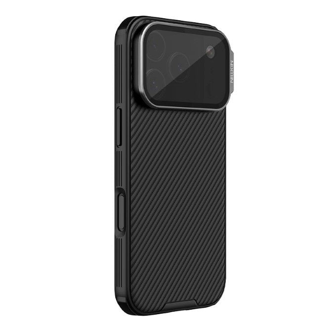 Nillkin - iPhone 17 Pro Hülle - Kunststoff Hardcase - Camshield Prop Magnetic Series - schwarz