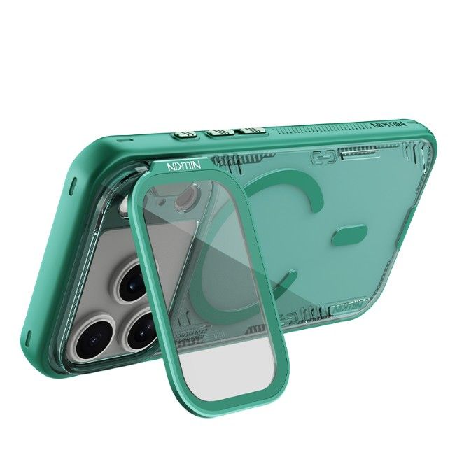 Nillkin - iPhone 17 Pro Hülle - Bio PC Hardcase - MagSafe kompatibel - Iceblade Prop Magnetic Series - grün