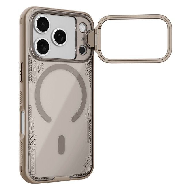 Nillkin - iPhone 17 Pro Hülle - Bio PC Hardcase - MagSafe kompatibel - Iceblade Prop Magnetic Series - braun