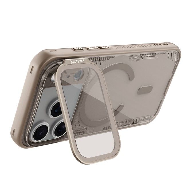 Nillkin - iPhone 17 Pro Hülle - Bio PC Hardcase - MagSafe kompatibel - Iceblade Prop Magnetic Series - braun