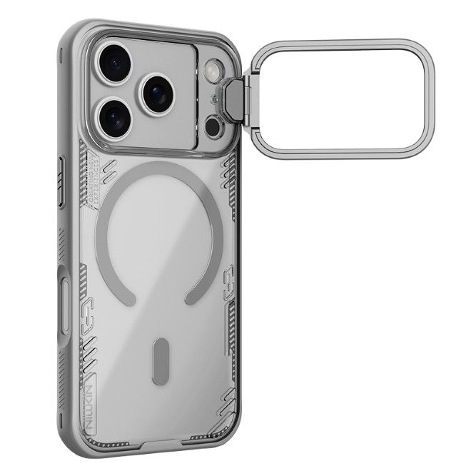 Nillkin - iPhone 17 Pro Hülle - Bio PC Hardcase - MagSafe kompatibel - Iceblade Prop Magnetic Series - grau