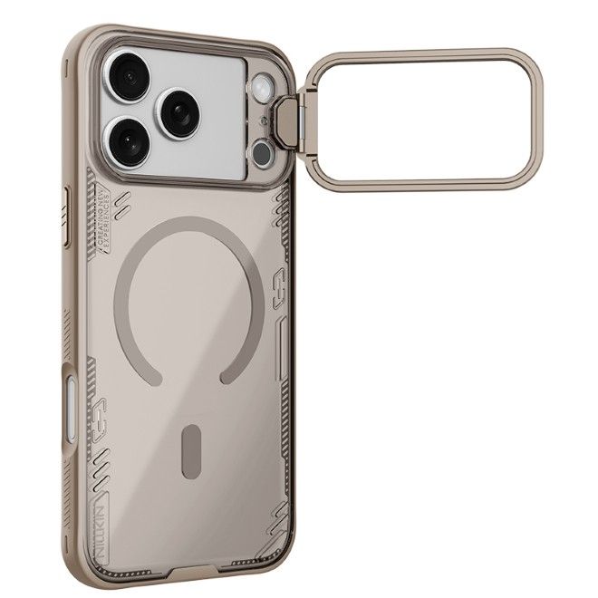 Nillkin - iPhone 17 Pro Max Hülle - Bio PC Hardcase - MagSafe kompatibel - Iceblade Prop Magnetic Series - braun