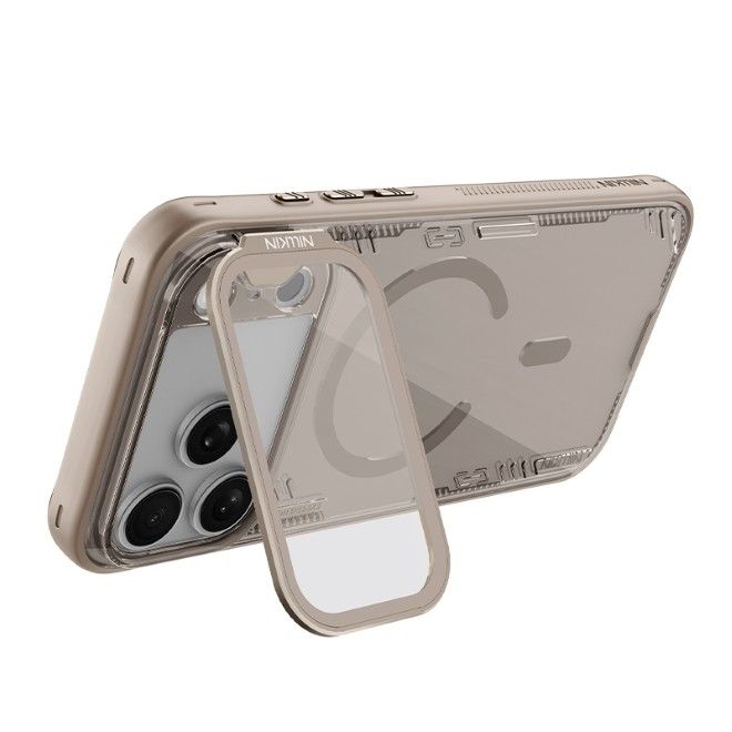 Nillkin - iPhone 17 Pro Max Hülle - Bio PC Hardcase - MagSafe kompatibel - Iceblade Prop Magnetic Series - braun