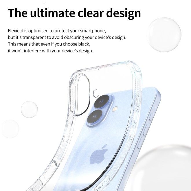 Araree - iPhone Air Hülle - Case aus TPU Plastik - Anti-Slip Grip - Flexield Series - schwarz