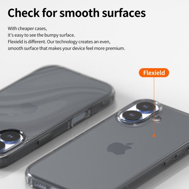 Araree - iPhone Air Hülle - Case aus TPU Plastik - Anti-Slip Grip - Flexield Series - schwarz