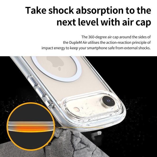 Araree - iPhone 17 Pro Hülle - Case aus TPU und PC - MagSafe kompatibel - Duple M Air Series - weiss