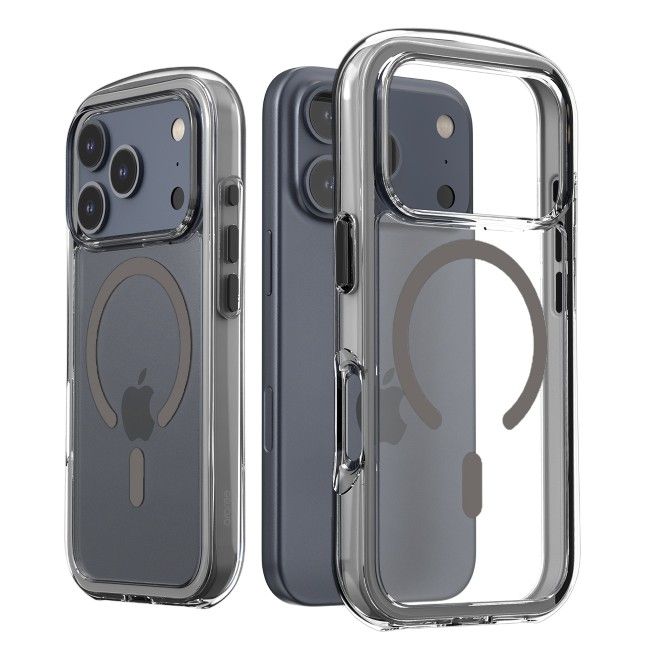Araree - iPhone 17 Pro Hülle - Case aus TPU und PC - MagSafe kompatibel - Duple M Air Series - hellgrau