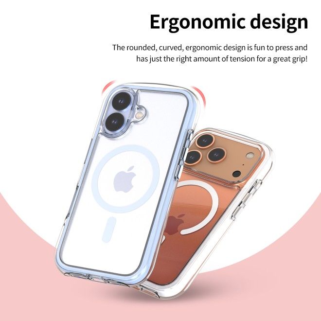 Araree - iPhone 17 Pro Hülle - Case aus TPU und PC - MagSafe kompatibel - Duple M Air Series - hellgrau