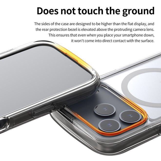 Araree - iPhone 17 Pro Hülle - Case aus TPU und PC - MagSafe kompatibel - Duple M Air Series - hellgrau