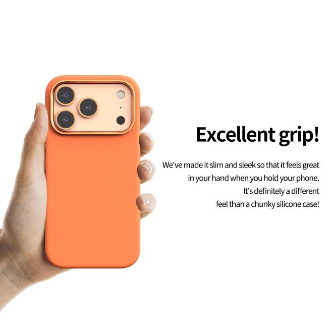 Araree - iPhone 17 Pro Hülle - Silikon Softcase - MagSafe kompatibel - Typo Skin M Series - grau