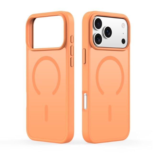 Dux Ducis - iPhone 17 Pro Max Hülle - TPU und PC Hardcase - MagSafe kompatibel - Yind Open Ring Series - orange