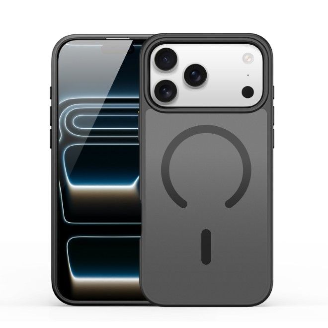 Dux Ducis - iPhone 17 Pro Max Hülle - TPU und PC Hardcase - MagSafe kompatibel - Yind Open Ring Series - schwarz