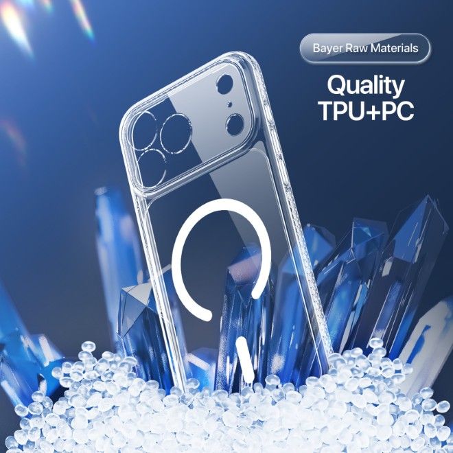 Dux Ducis - iPhone 17 Pro Max Hülle - Hardcase - Clin Mag Open Ring Series - transparent