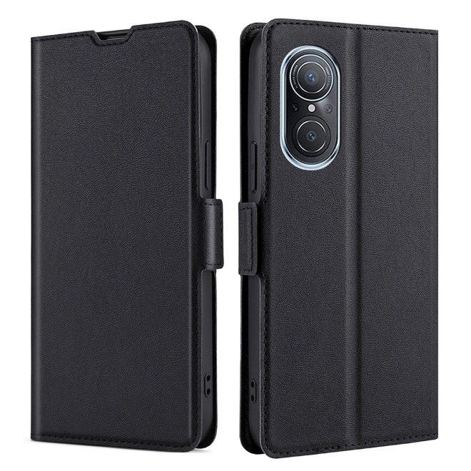 Huawei nova 9 SE 4G Handy Hülle - Classic II Leder Bookcover Series - schwarz