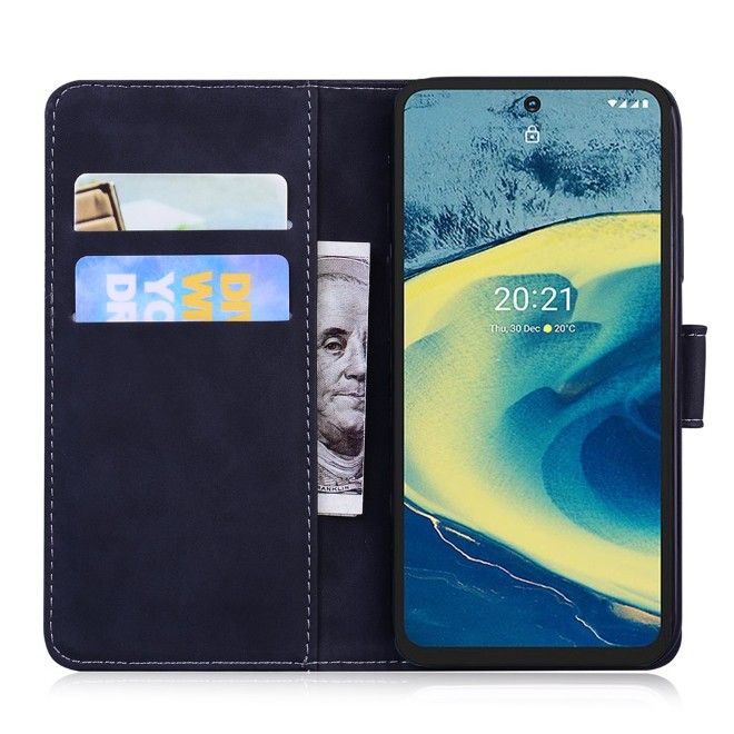 Nokia XR20 Handy Hülle - Classic II Leder Bookcover Series - schwarz