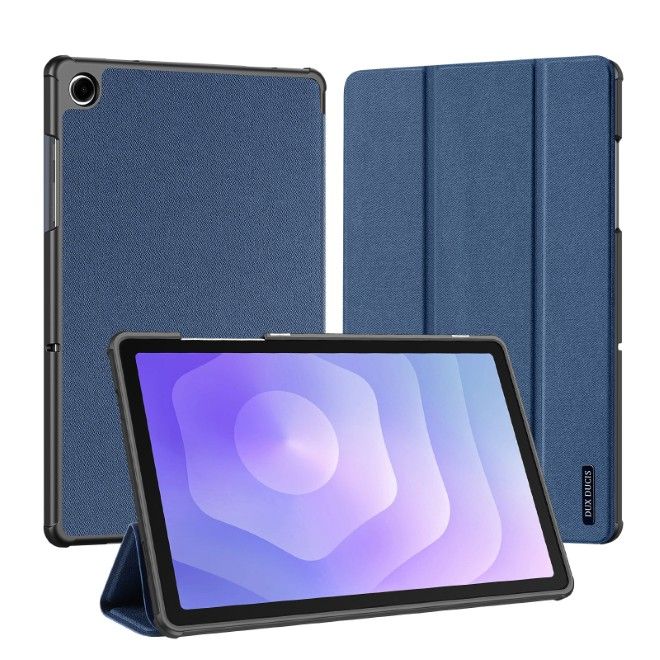Dux Ducis - Samsung Galaxy Tab A11+ / A9+ Hülle - Leder Smart Flip Case - Domo Series - blau