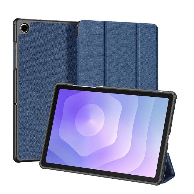 Dux Ducis - Samsung Galaxy Tab A11+ / A9+ Hülle - Leder Smart Flip Case - Domo Series - blau
