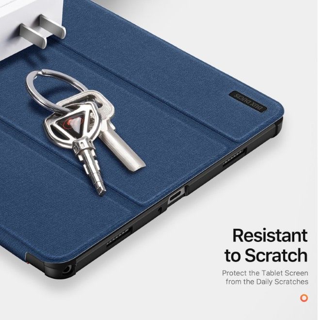 Dux Ducis - Samsung Galaxy Tab A11+ / A9+ Hülle - Leder Smart Flip Case - Domo Series - blau