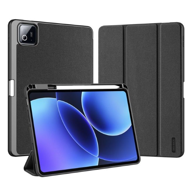 Dux Ducis - Xiaomi Pad 8 / 7 Pro / 7 Hülle - Leder Smart Flip Case - Domo Series - schwarz
