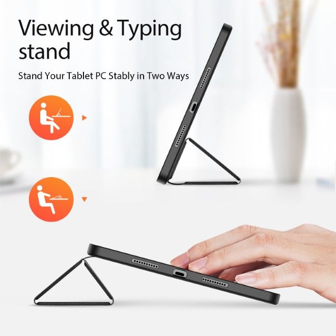 Dux Ducis - Xiaomi Pad 8 / 7 Pro / 7 Hülle - Leder Smart Flip Case - Domo Series - schwarz