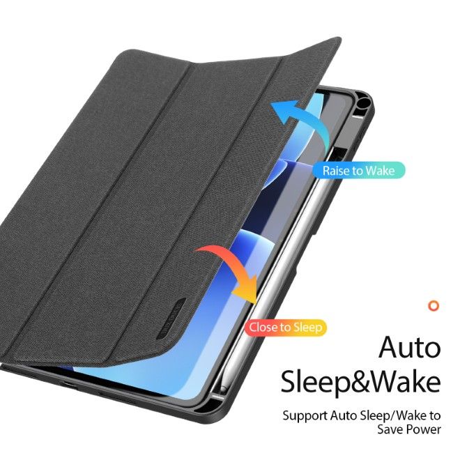 Dux Ducis - Xiaomi Pad 8 / 7 Pro / 7 Hülle - Leder Smart Flip Case - Domo Series - schwarz