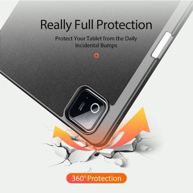 Dux Ducis - Xiaomi Pad 8 / 7 Pro / 7 Hülle - Leder Smart Flip Case - Domo Series - schwarz