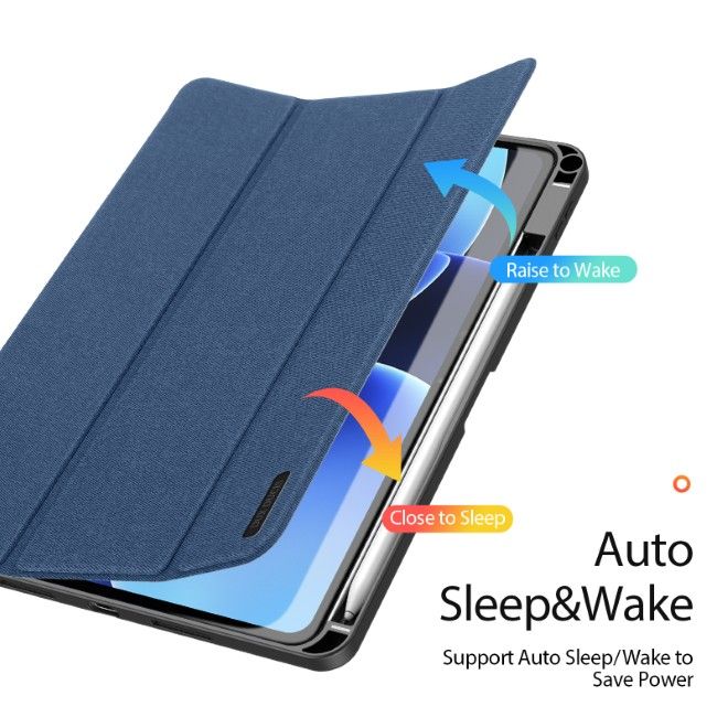 Dux Ducis - Xiaomi Pad 8 / 7 Pro / 7 Hülle - Leder Smart Flip Case - Domo Series - blau