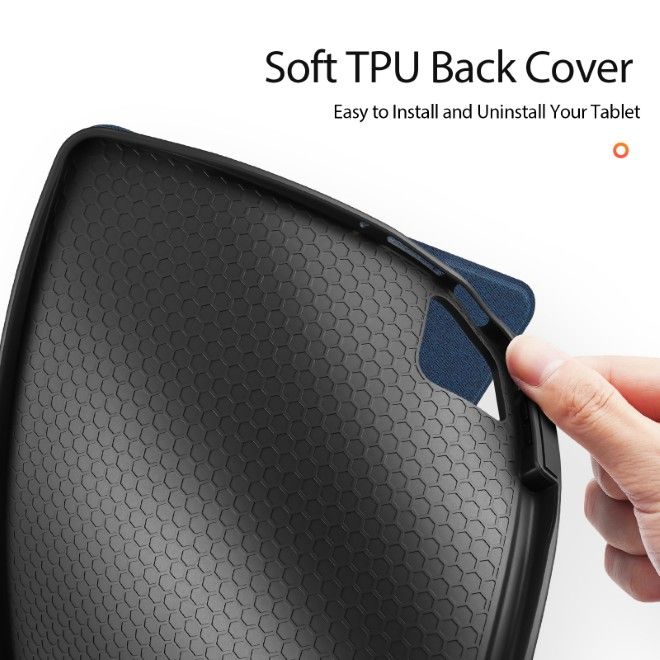 Dux Ducis - Xiaomi Pad 8 / 7 Pro / 7 Hülle - Leder Smart Flip Case - Domo Series - blau