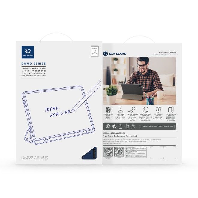 Dux Ducis - Xiaomi Pad 8 / 7 Pro / 7 Hülle - Leder Smart Flip Case - Domo Series - blau