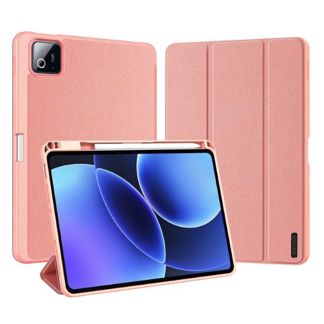 Dux Ducis - Xiaomi Pad 8 / 7 Pro / 7 Hülle - Leder Smart Flip Case - Domo Series - pink