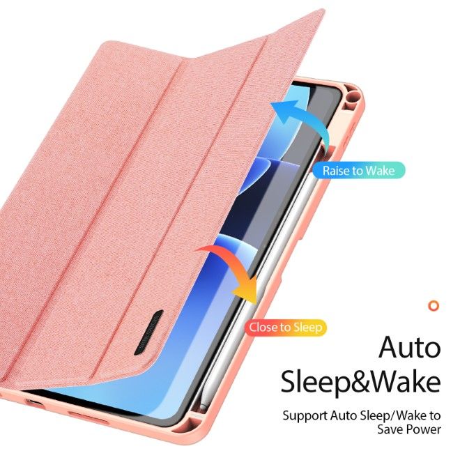 Dux Ducis - Xiaomi Pad 8 / 7 Pro / 7 Hülle - Leder Smart Flip Case - Domo Series - pink