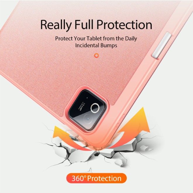 Dux Ducis - Xiaomi Pad 8 / 7 Pro / 7 Hülle - Leder Smart Flip Case - Domo Series - pink