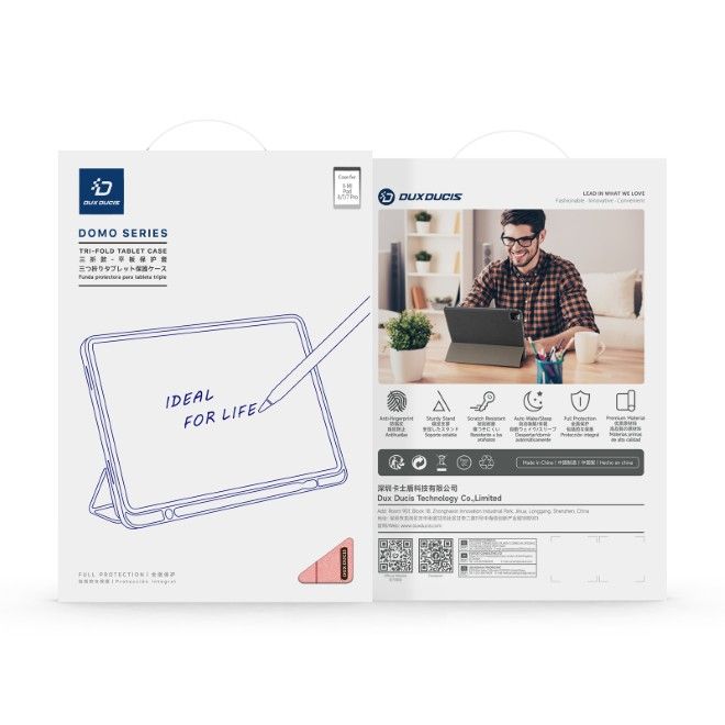 Dux Ducis - Xiaomi Pad 8 / 7 Pro / 7 Hülle - Leder Smart Flip Case - Domo Series - pink