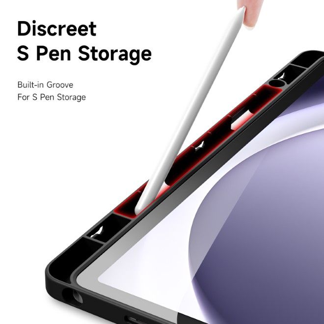 Dux Ducis - Samsung Galaxy Tab A11+ / A9+ Hülle - Leder Bookcover - Magi Series - schwarz