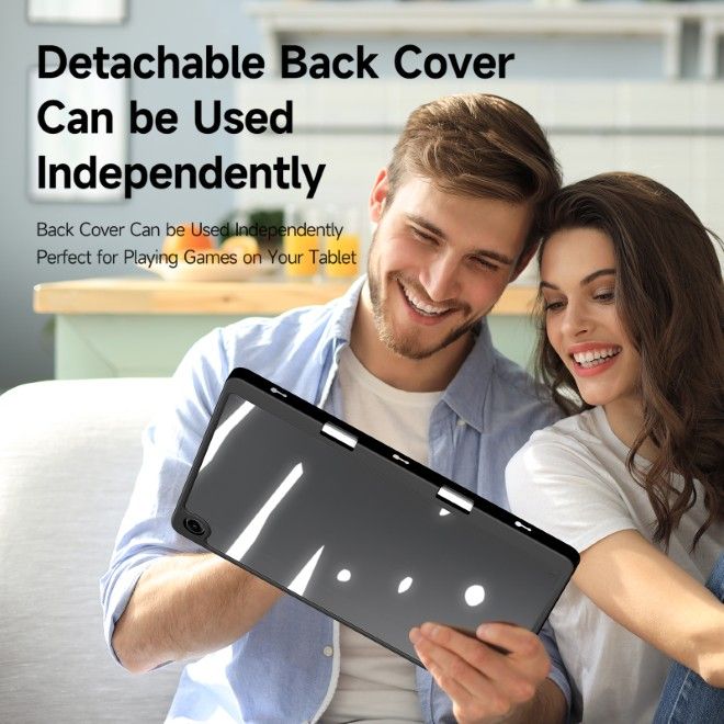 Dux Ducis - Samsung Galaxy Tab A11+ / A9+ Hülle - Leder Bookcover - Magi Series - schwarz