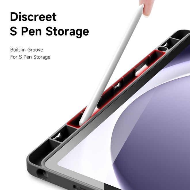 Dux Ducis - Samsung Galaxy Tab A11+ / A9+ Hülle - Leder Bookcover - Magi Series - grau