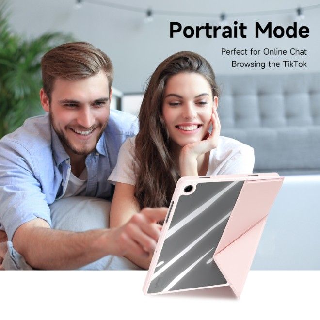 Dux Ducis - Samsung Galaxy Tab A11+ / A9+ Hülle - Leder Bookcover - Magi Series - pink