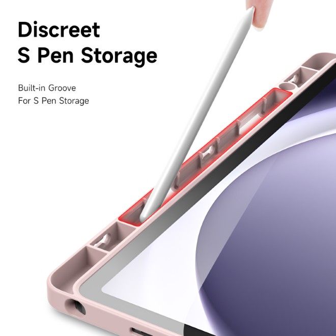 Dux Ducis - Samsung Galaxy Tab A11+ / A9+ Hülle - Leder Bookcover - Magi Series - pink