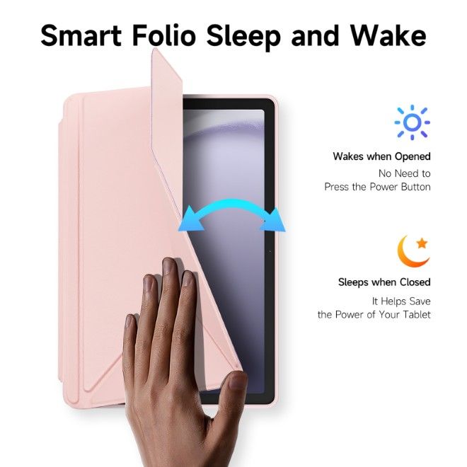 Dux Ducis - Samsung Galaxy Tab A11+ / A9+ Hülle - Leder Bookcover - Magi Series - pink